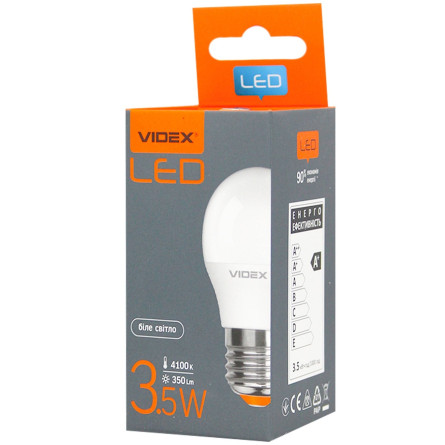 Лампа светодиодная Videx G45E 3.5W E27 4100K