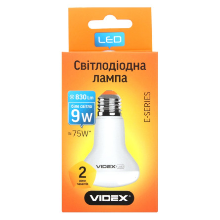 Лампа світлодіодна Videx R63e 9W E27 4100K
