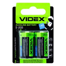 Батарейки Videx LR2O/D щелочные 2шт. mini slide 1