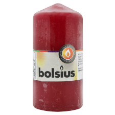 Свеча Bolsius бордовая 120/60 mini slide 1