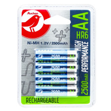 Аккумулятор Ашан АА 2500mAh 4шт mini slide 1
