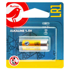 Батарейки Auchan алкалиновые LR1 1.5V 1шт mini slide 1
