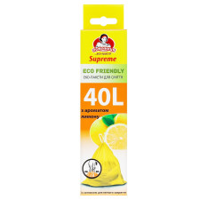Пакети Помічниця Eco Friendly для сміття з ароматом лимону 40л 12шт mini slide 1