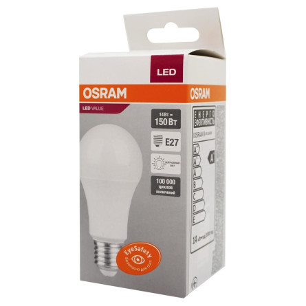 Лампа LED Osram класична A60 14W E27 4000K