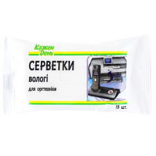 Серветки Кожен День вологі для оргтехніки 15шт mini slide 1