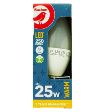 Лампа Auchan LED С37 3.5W Е14 2700K mini slide 1