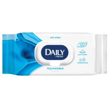 Салфетки влажные Daily Fresh универсальные с клапаном 120шт mini slide 1