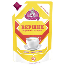 Вершки згущені Заречье з цукром 19% 270г mini slide 1