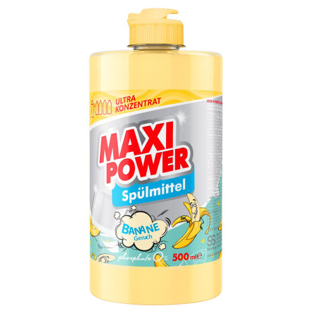 Засіб для миття посуду Maxi Power Банан 0,5л