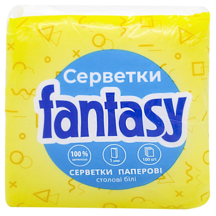 Серветки Fantasy столові паперові 100шт