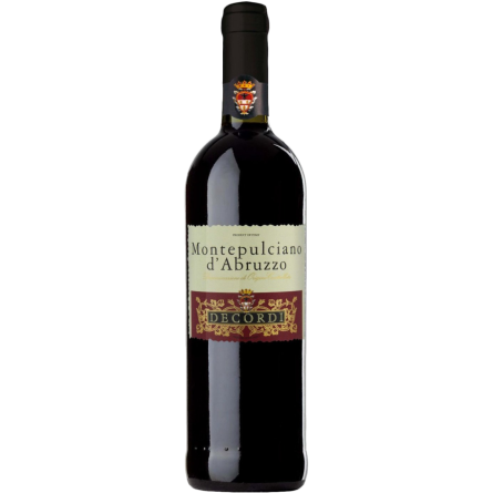 Вино Decordi Montepulciano d'Abruzzo красное сухое 0.75 л