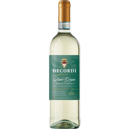 Вино Decordi Pinot Grigio белое сухое 0.75 л