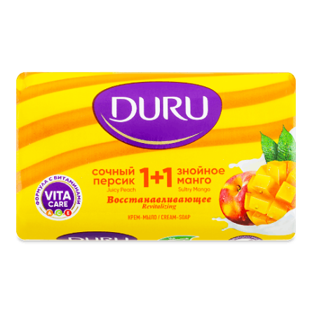 Мило Duru 1+1 «Соковитий персик і спекотне манго»