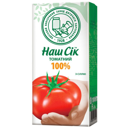 Сік Наш Сік томатний з сіллю 0,33л