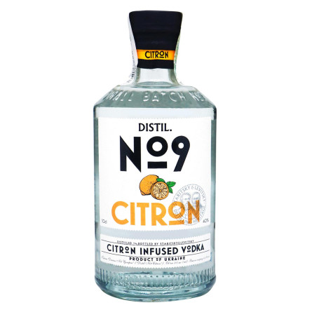 Водка Distil. №9 Цитрон 40% 0,5л