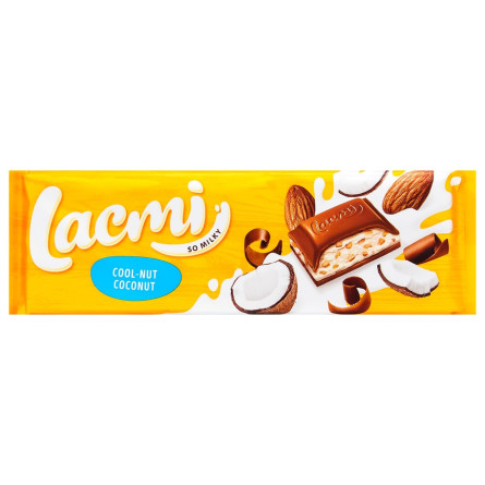 Шоколад Roshen Lacmi Cool-Nut-Coconut молочний 280г