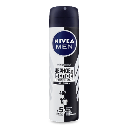 Дезодорант-спрей Nivea Men «Невидимий захист для чорного і білого»