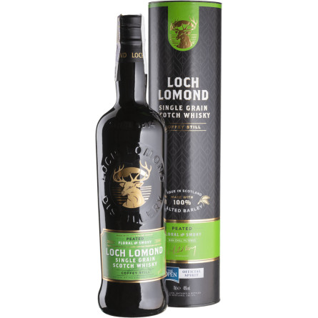 Виски однозерновые Loch Lomond Peated Single Grain 3 у.е. 0.7 л 46% в подарочной коробке