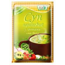 Суп Еко гороховий з грінками та беконом 18г mini slide 1