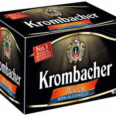 Упаковка пива Krombacher пшеничне світле безалкогольне 0.5% 0.5 л x 12 пляшок slide 1