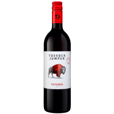 Вино Tussock Jumper Zinfandel красное сухое 0.75 л 14.5%