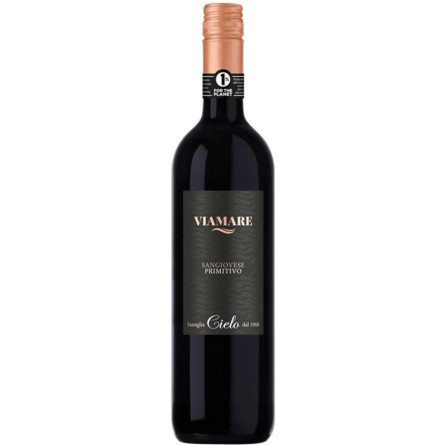 Вино Viamare Sangiovese-Primitivo Puglia червоне сухе 0.75 л 12.5%
