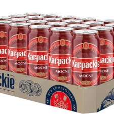 Упаковка пива Karpackie Mocne світле фільтроване 6.8% 0.5 л х 24 шт. mini slide 1