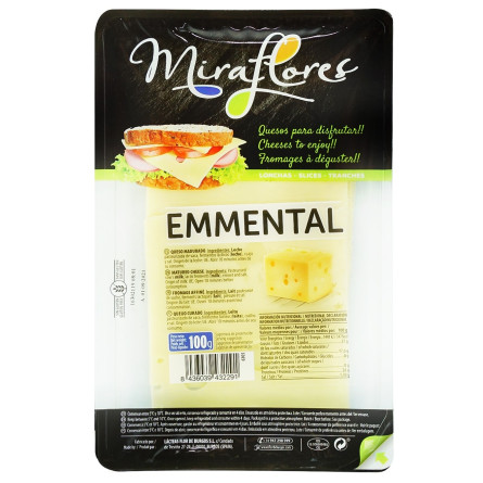 Сир Miraflores Emmental 60% 100г