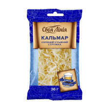 Стружка кальмару 36г Своя Лінія сушена солона mini slide 1