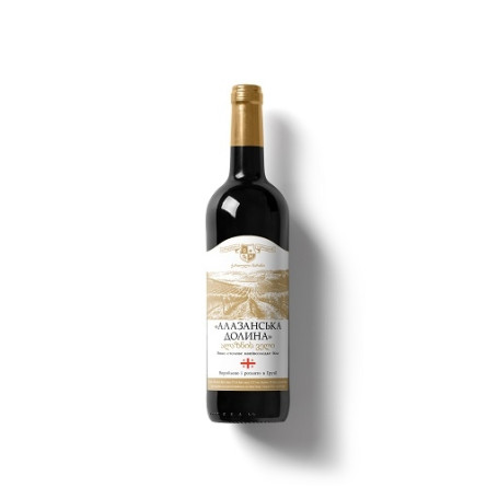 Вино 0,75 Алазанская долина столовое белое полусладкое 11% об Грузия slide 1