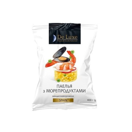 Паелья 400г De Luxe Foods Goods Selected з морепродуктами швидкозаморожена