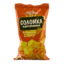 Картопляна соломка 75г Своя Лінія зі смаком сиру mini slide 1