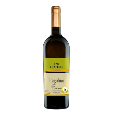 Вино  0,75л FRATELLI FRAGOLINO BIANCO біле напівсолодке 9-13%, Україна slide 1