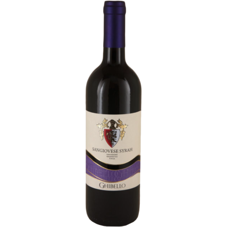 Вино Ghibello Sangiovese Syrah червоне сухе 0.75 л slide 1