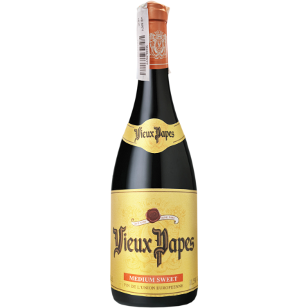 Вино Vieux Papes Rouge червоне напівсолодке 0.75 л slide 1
