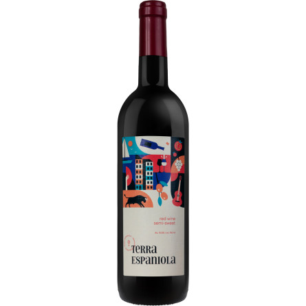 Вино Terra Espaniola красное полусладкое 0.75 л 10.5%