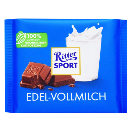 Шоколад цільне молоко Ritter Sport 100г