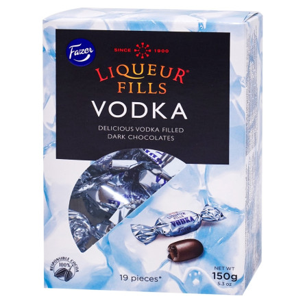Цукерки Fazer Liqueur Fills Vodka 150г slide 1