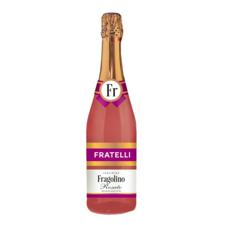 Напій винний 0,75 Fratelli Rosato ігристий напівсолодкий рожевий 6 - 6,9 %