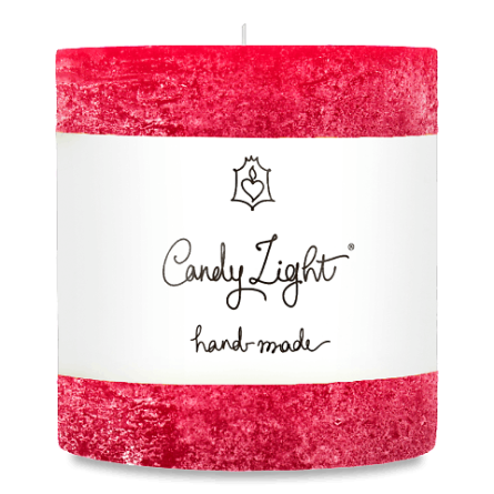 Свічка Candy Light циліндр темно-червона С 10X10