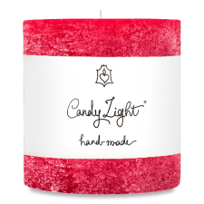 Свічка Candy Light циліндр темно-червона С 10X10 mini slide 1