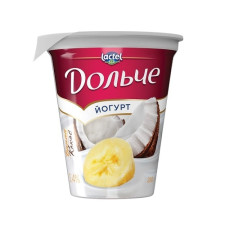 Йогурт Дольче Банан-Кокос 3,2%, 280г mini slide 1