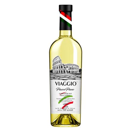 Вино Viaggioi Piazzo Piano біле напівсолодке 9,5-14% 0,75л