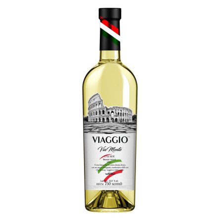 Вино Viaggioi Via Monte біле сухе 9,5-14% 0,75л