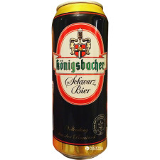 Упаковка пива Konigsbacher Schwarz Bier темне фільтроване 4.7% 0.5 л x 24 банки mini slide 1