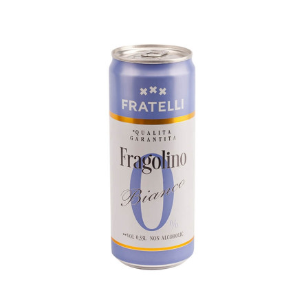 Напиток 330 мл FRATELLI Фраголино Бьянко безалкогольный сильногазированный slide 1