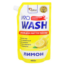 Засіб для миття посуду Pro Wash Лимон дойпак 460мл mini slide 1