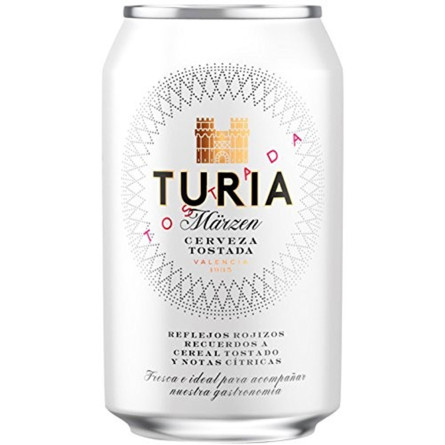 Упаковка пива Turia напівтемне фільтроване 5.4% 0.33 л x 24 шт. slide 1
