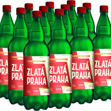 Упаковка пива Zlata Praha світле фільтроване 5% 1 л х 12 шт mini slide 1
