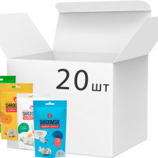 Упаковка грибних чіпсів SHROOMSiK Ассорті 20 шт х 20 г mini slide 1